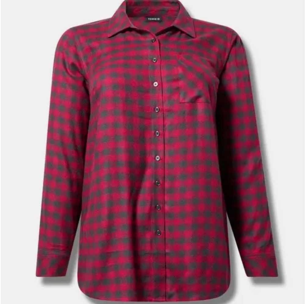 NWT Plaid Tunic Shirt